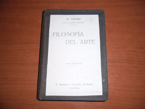 Filosofia Del Arte - H. Taine - Tomo Segundo