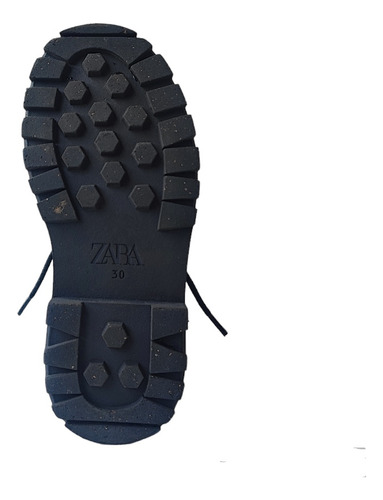 Bota De Couro Preto E Zipper. Como Novo E Sem Detalhes, T30 (Usado)