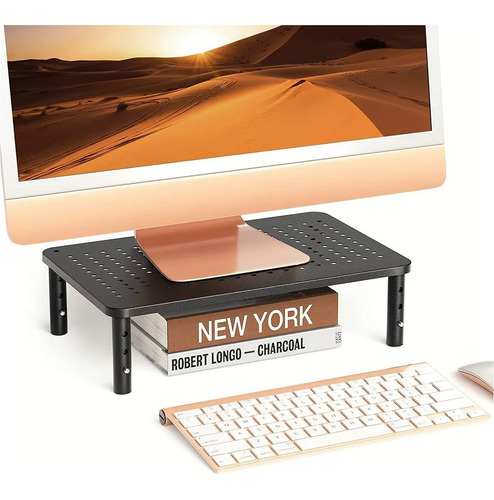 Imagen 2 de 5 de Soporte Monitor Base 3 Alturas Impresora Pc Notebook