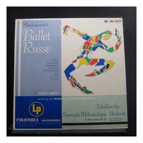 Lp Shostakovitch Efrem Kurtz Tchaikovsky Ballet Russe #m