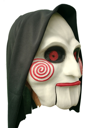 Máscara Latex Con Capucha Adulto Saw El Juego Macabro Billy