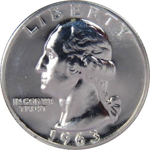 1963 P Washington Quarter 25c Centavo Ms Proof Aaa Ringking