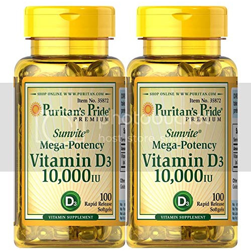 Puritanos Soberbia Vitamina D3 10.000 Iu, 100 Cuenta 1gfyp