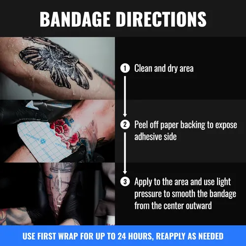 Vendaje Saniderm Para Después Del Tratamiento De Tatuajes, 3