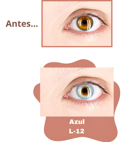 Lentes De Contacto Naturales 14mm Cosplay Pupilentes Reales Azul