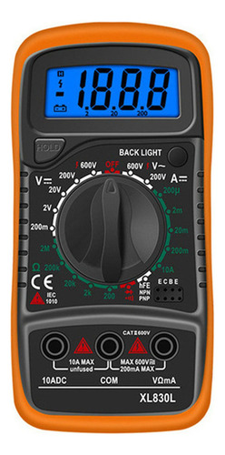 Multímetro Voltimetro Digital Lcd Ac/dc Portátil Xl830l