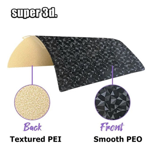 ' Placa De Impresión Pei-peo 257x257mm Bambu Lab P1s A1 X1c