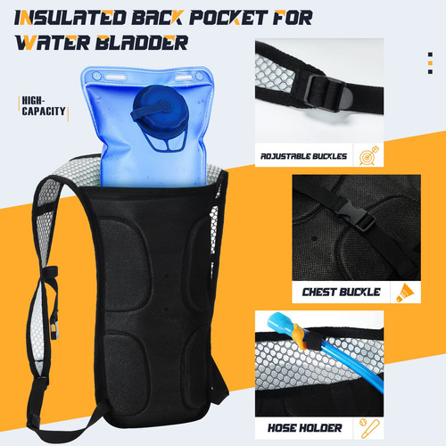 Mochilas De Hidratación Con Vejiga De 2 Litros Para Senderis