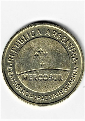 Moneda De Argentina 50 Centavos 1998 Sin Circular Mercosur