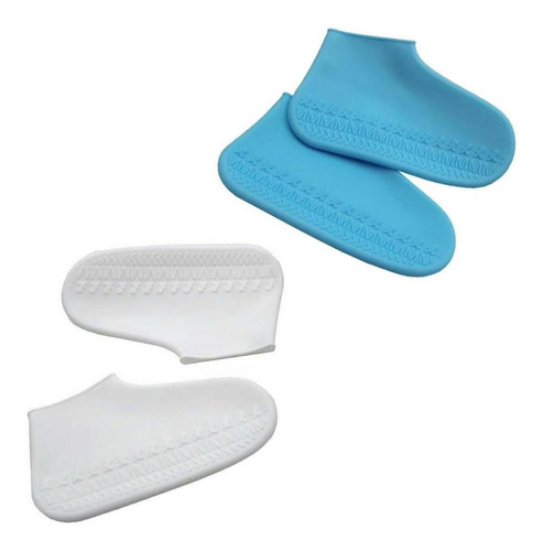 Kit 2 Pares Protetor Silicone Chuva Tênis Waterproof Shoe