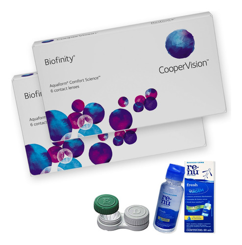 Lente De Contato Biofinity Coopervision 02 Caixas