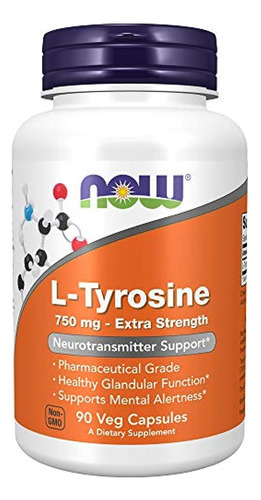 Now Supplements, L-tyrosine 750 Mg, Support Mental Alertness