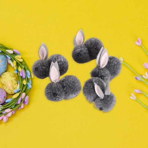 5 Unids Conejo De Pascua Animales De Peluche Suave Pequeño
