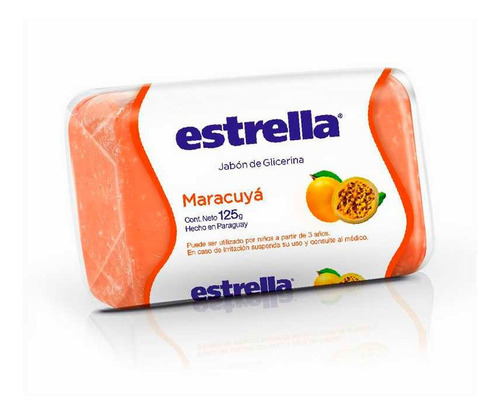 Jabon Estrella De Glicerina Relajante Maracuya X 125 Gr