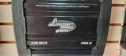 Amplificador Monoblock Lanza Pro Zeta 3200wtr