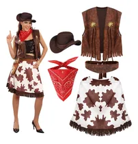 Comprar Conjuntos Traje Western Vaquero Ropa De Cosplay Festivo Para Adultos\u002Fniños