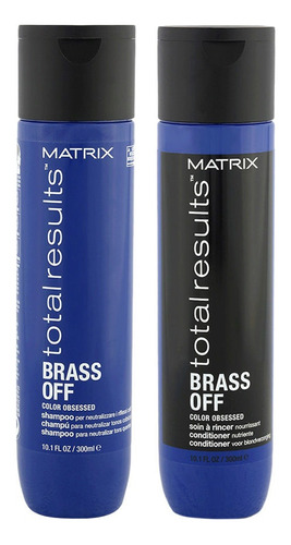  Kit Matizador Brass Off Shampoo Azul+acondicionador Matrix