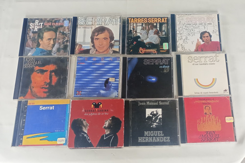 Joan Manuel Serrat Lote X 12 Cds Incluye Dos Álbumes Dobles.