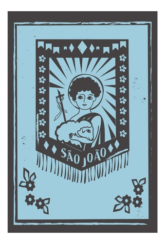 Placa Decorativa Mdf São João Junino 20x30cm