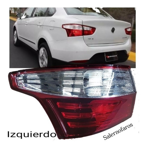 Imagen 3 de 6 de Faro Trasero Para Fiat Grand Siena 2013 Al 2019 Exterior Izq