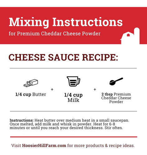 Hoosier Hill Farm Premium Queso Cheddar En Polvo, 2.5 Libras