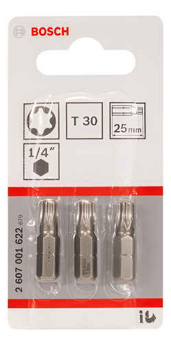Accesorio Bosch Punta Torx Extradura 2607001607 3pzs