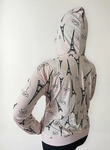 Chaqueta Capota Liviana Polyester Lycra Mujer Bolsillos !