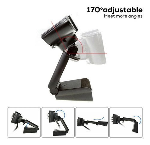 Imagen 4 de 5 de Cámara Web Full Hd 1080p Con Microfono Incorporado / Oferta