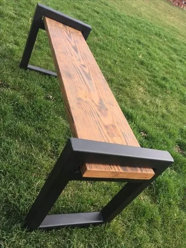 Mesa De Hierro Y Madera