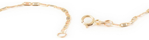Cadena Valentina Espejo Tritono 2mm 45cm Oro Italiano 10k Color Dorado