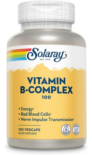 Complejo B Solaray 100 Capsulas - Unidad a $2259