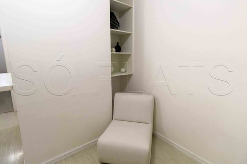 Imagem 2 de 15 de Em Moema Muito Bem Localizado, Flat Todo Mobiliado Disponível. - Sf25201