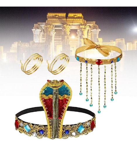 2 X 4 Piezas Accesorios De Disfraz Egipcio Para Mujer Vestir