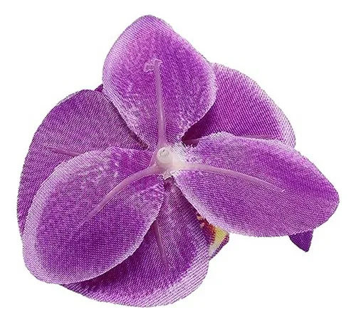 Cabezas De Orquídea Artificial, Set De 80, Púrpura Oscuro