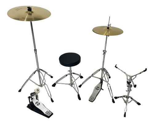 Bateria Nagano Onix Smart Bumbo 22 Completa Banco Pratos