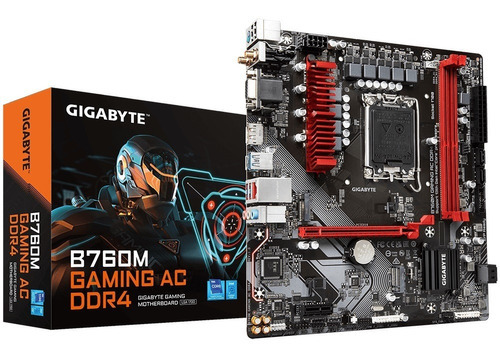 Placa-mãe Gigabyte B760m Gaming Ac Lga1700 Intel 12V e 13G
