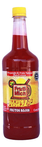 Frutimich jarabe sabor frutos rojos para michelada 1 litro 