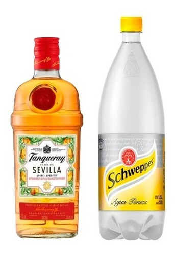 Gin Tanqueray Sevilla 700ml + Schweppes Tonica 1.5lt