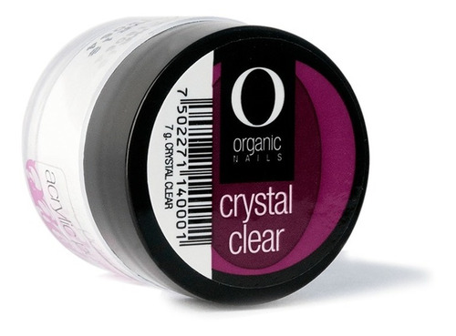 Organic Nails Acrílico Crystal Clear 50 Grs