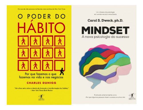 Kit Poder Do Habito Mindset: Poder Do Habito Mindset, De Carol  Dweck. Editora Companhia Das Letras, Capa Dura Em Português