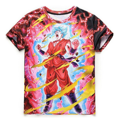 Playera Deportiva De Manga Corta De Anime Casual A La Moda