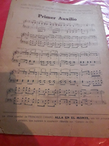 Partitura Cuentos Viejos Tango Marieta Azucena Maizani Raggi (Usado)