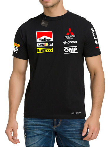 Poleras Mitsubishi Rally + Sticker De Regalo 