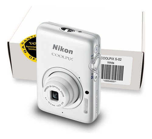 Nikon Coolpix S02 Blanca Factory Refurbished (Reacondicionado)