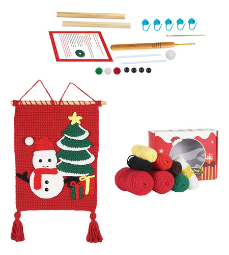 Kits De Ganchillo Muñeco De Nieve Tela Decorativa