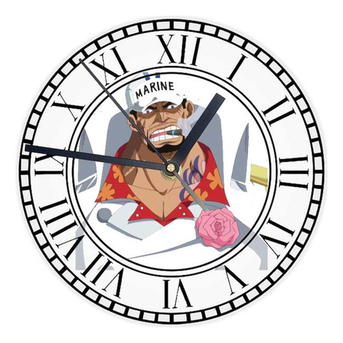 Reloj Redondo Madera Brillante One Piece Mod 117