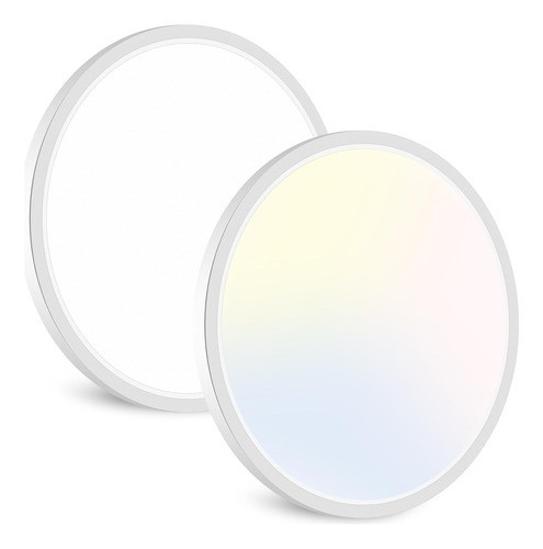 Paquete De 2 Lámparas Led De Techo Empotradas, Luz De Techo