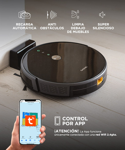 Aspiradora Robot Gadnic Trapeadora Sensor De Obstáculos App