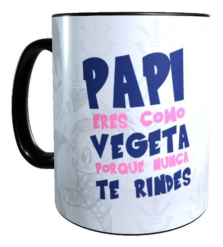 Taza Mágica, Regalo Día Del Padre, Papi Eres Como Vegeta..