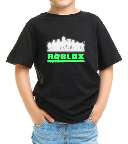 Playera De Roblox Refleja Luz Y  Brilla En La Oscuridad